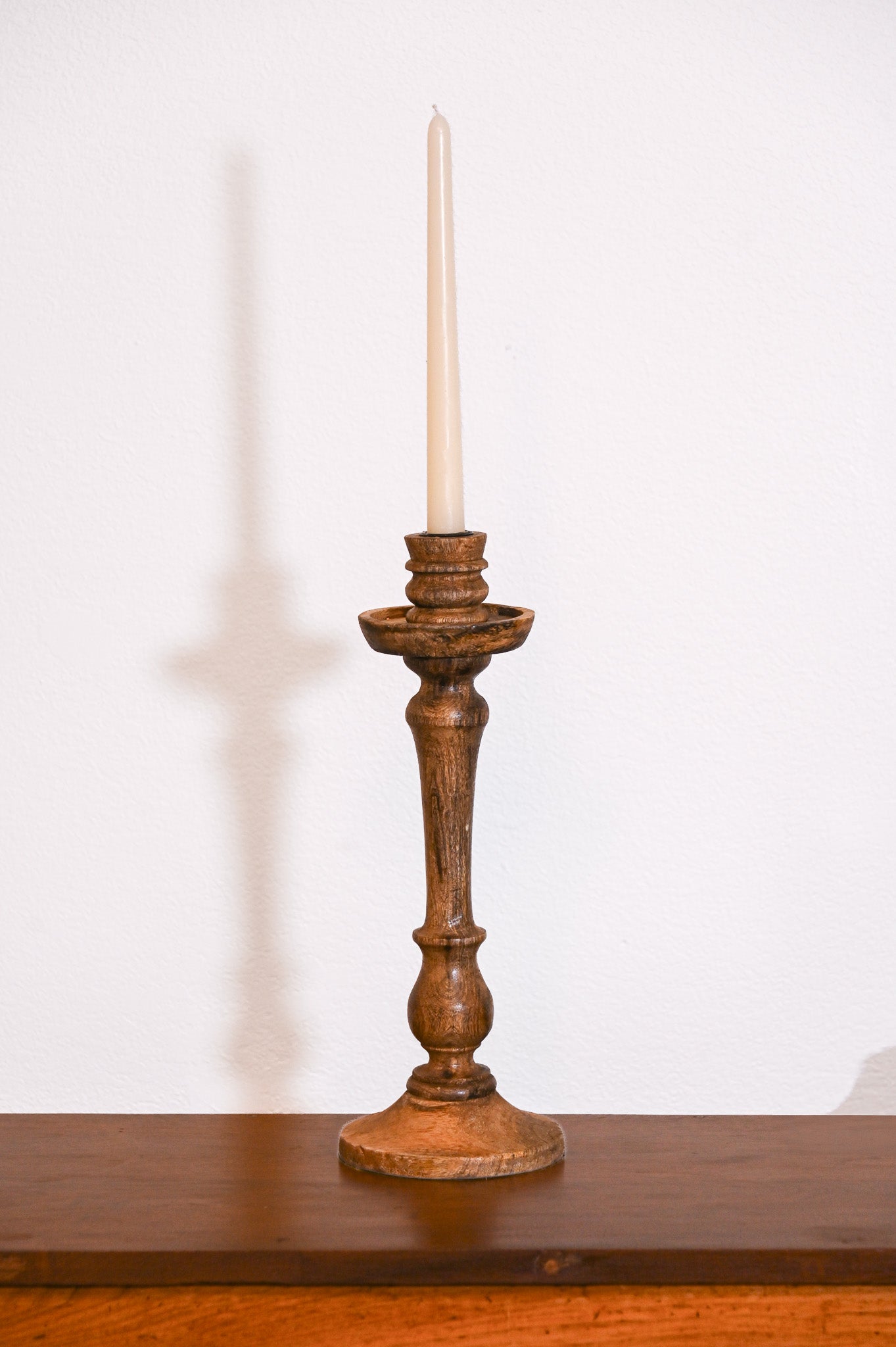 Wooden Candlestick