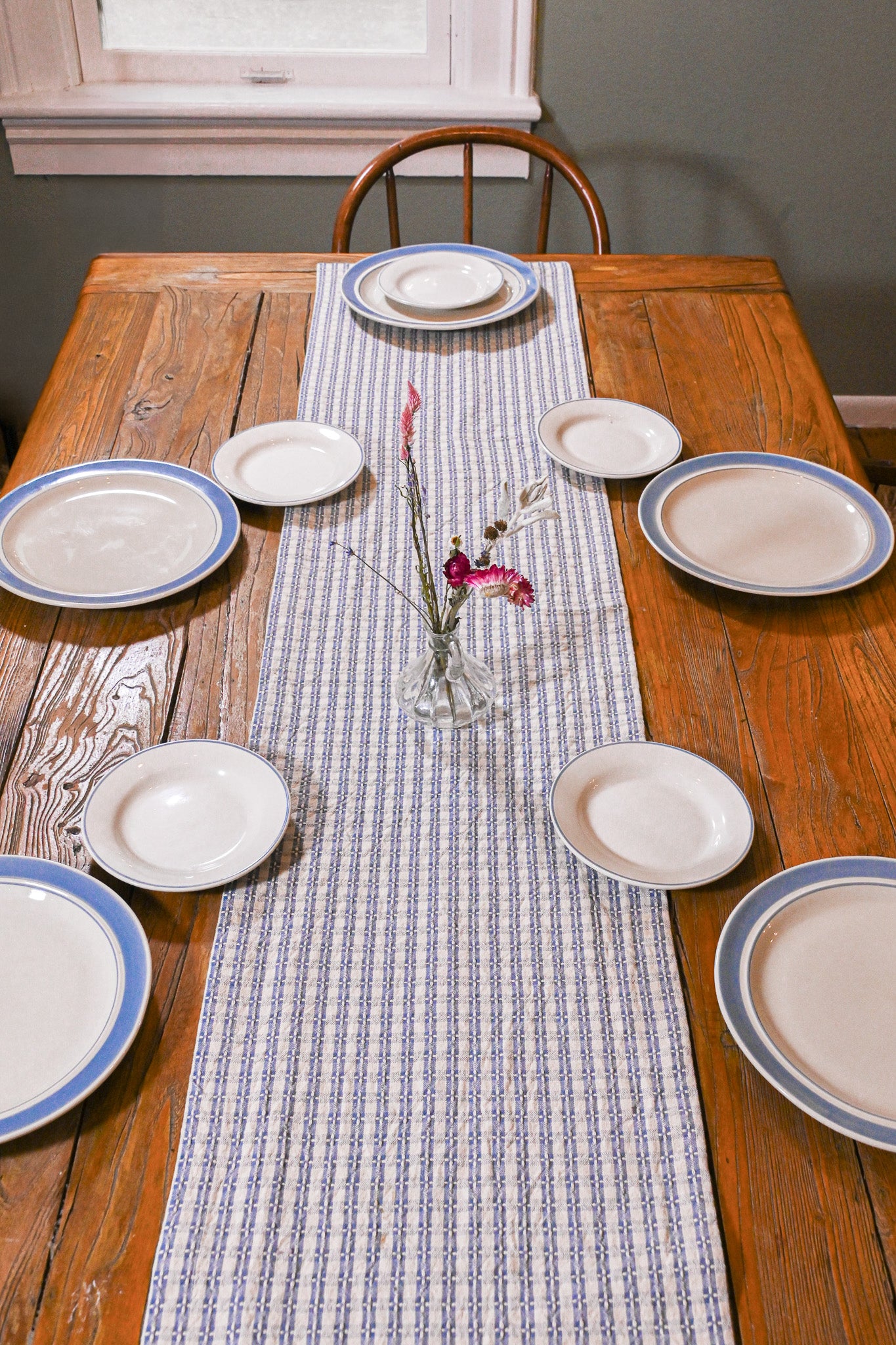 Striped Dinner & Salad Plates