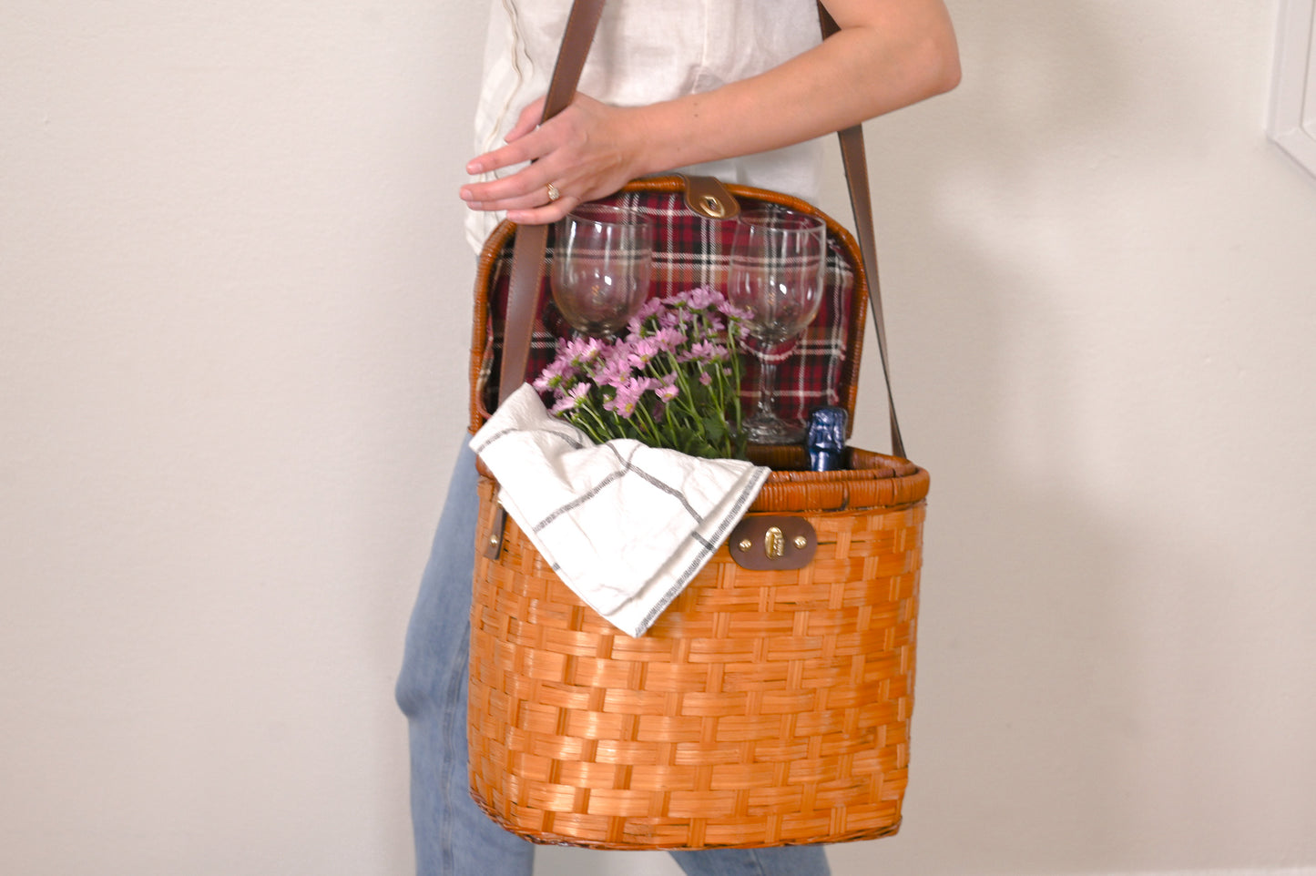 Crossbody Picnic Basket