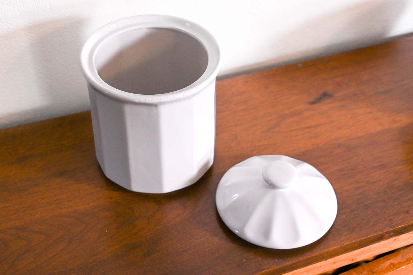 White Vintage Canister