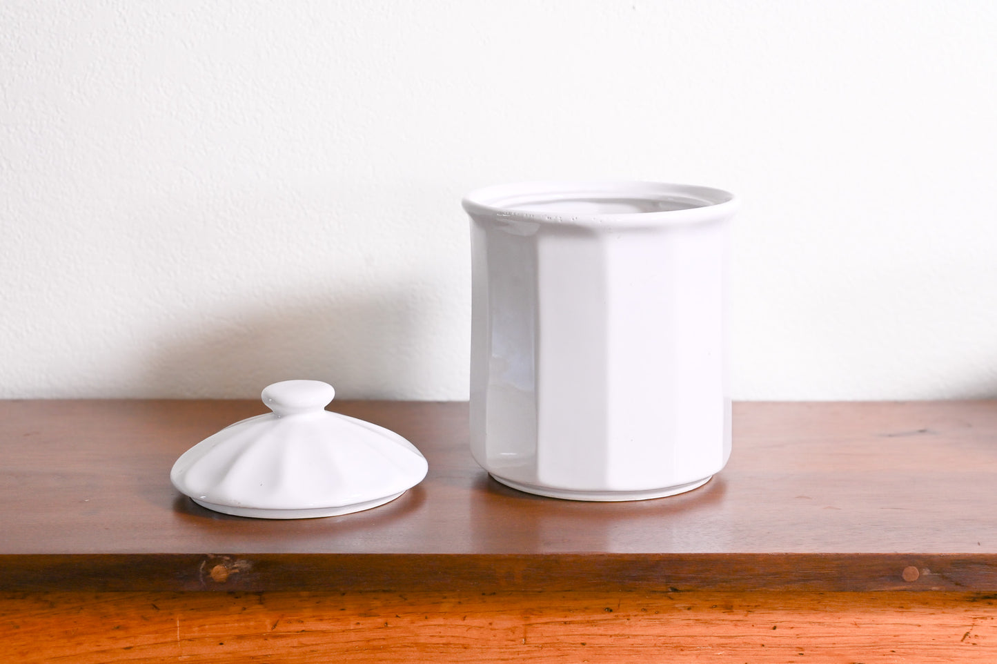 White Vintage Canister