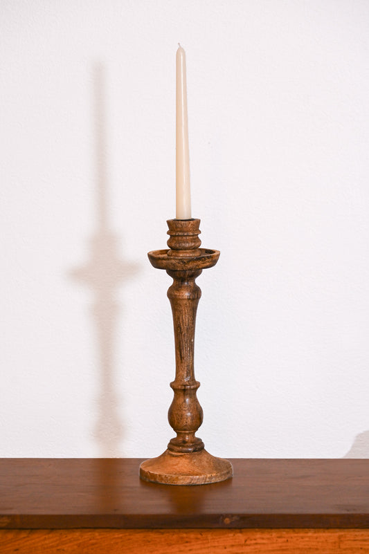 Wooden Candlestick