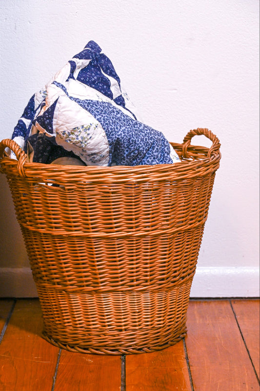 Woven Blanket Basket