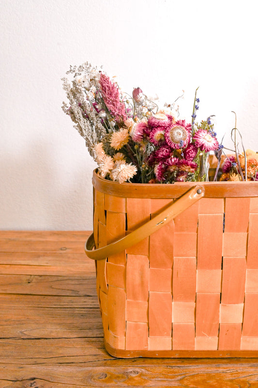 Yellow Handled Basket